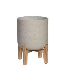 Jardinera Charlie M (Pies bajos) gris 21x21x25,5cm