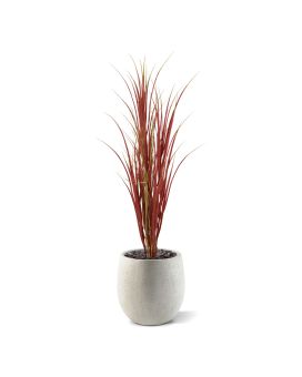 Hierba artificiales de caña Deluxe 120cm UV Borgoña