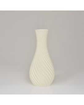 Jarrón Cosmos 3D 19x9x9cm Blanco