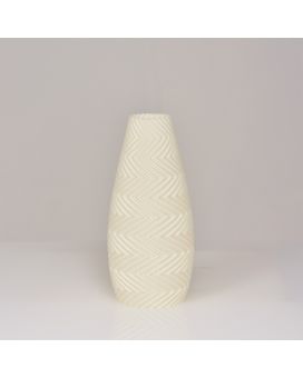 Felicia 3D vaas 18x8cm Wit