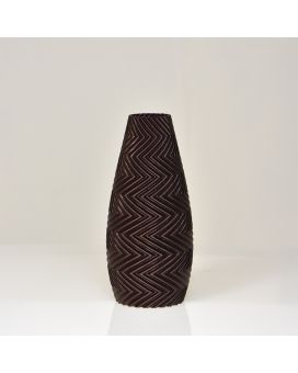 Felicia 3D vaas 18x8cm Bronze Metallic
