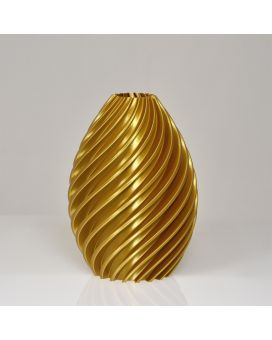 Heather 3D vaas 19x13cm Goud Metallic