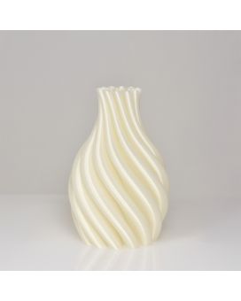 Iris 3D vaas 21x14cm Wit