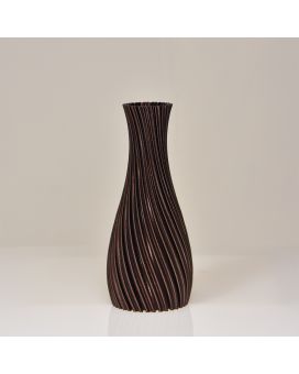 Kalmia 3D vaas 20x9cm Bronze Metallic