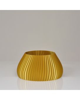 Maceta Jasmin 3D 9x17cm Oro Metálico