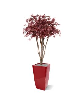 Árbol artificial Acer deluxe sobre tallo 130cm - burdeos