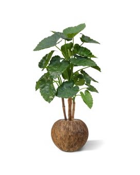 Alocasia Calidora planta artificial de lujo 125cm
