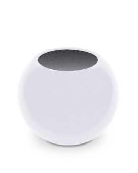 Maceta mini Beth ball 31x25cm blanco alto brillo