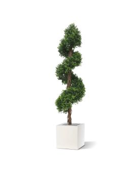 Planta artificial espiral de boj deluxe 170cm - resistente a los rayos UV