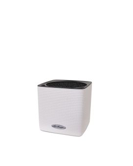 Maceta ornamental Lechuza Cube Color 14 blanco