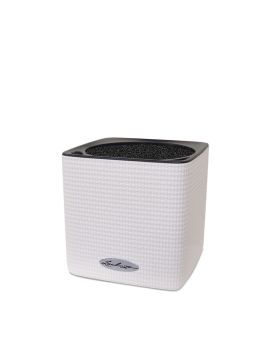 Maceta ornamental Lechuza Cubo Color 16 blanco