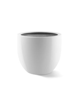 Argento Egg Pot Blanco Brillante M 45x38