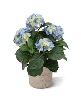 Hortensia deluxe planta artificial 45cm - azul