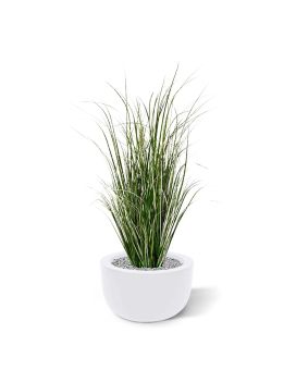 Planta de césped artificial Reed 80cm - verde/crema