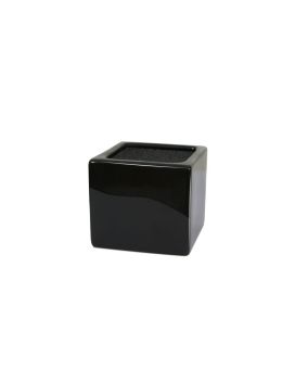 Cubo negro 7,5x7,5 cm con relleno