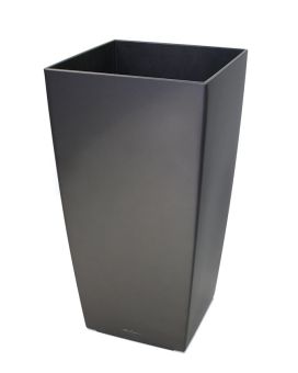Lechuza Cubico maceta ornamental 40x40x75 cm antracita