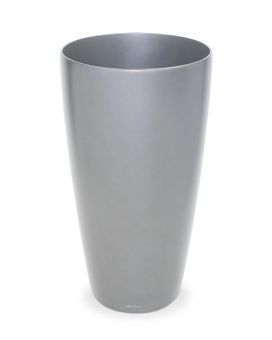 Lechuza Rondo maceta ornamental 40x75 cm plata