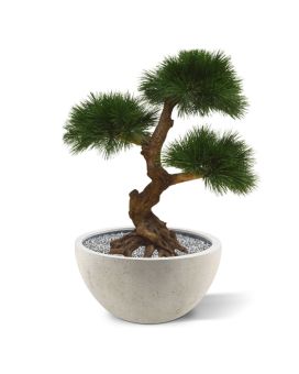 Bonsái artificial Pinus 3 bulbos 60cm - Resistente a los rayos UV