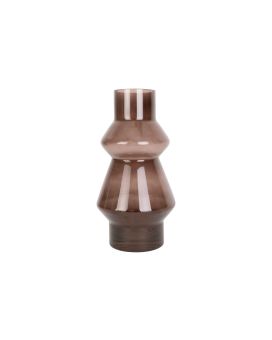 Florero Blush 25x 12,5 cm - marrón chocolate