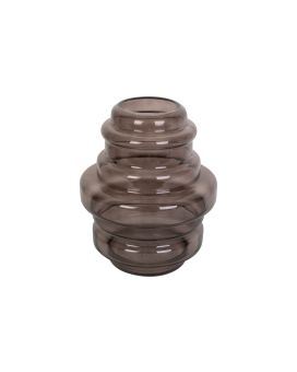 Florero Distinct grande 30x 25 cm - marrón chocolate