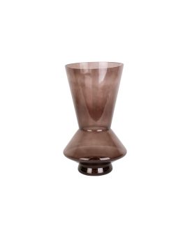 Florero Glow grande 28x 17 cm - marrón chocolate