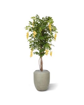 Árbol artificial glicinia 150 cm amarillo
