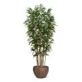 Árbol artificial de bambú Deluxe 400 cm sobre plato
