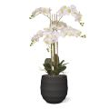 Orquídea Phalaenopsis artificial 95cm blanca