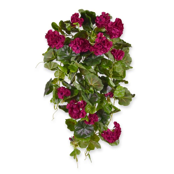Geranio artificial colgante deluxe 70cm burgundy main product photo