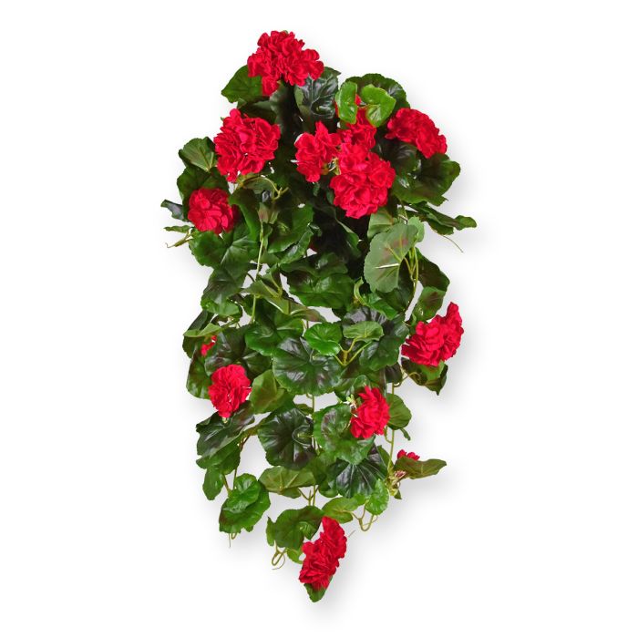Geranio artificial colgante deluxe 70cm rojo main product photo