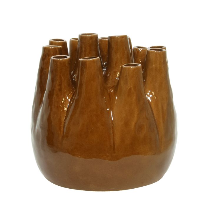 Tulip Vase XL Ceramic 29cm ocre main product photo