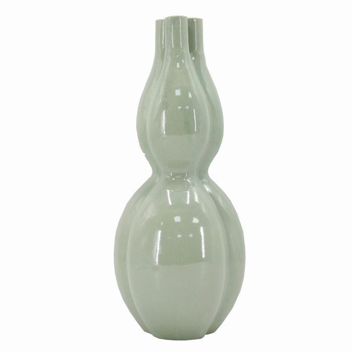 Jarrón Anaïs cerámica D19xH47 verde jade main product photo