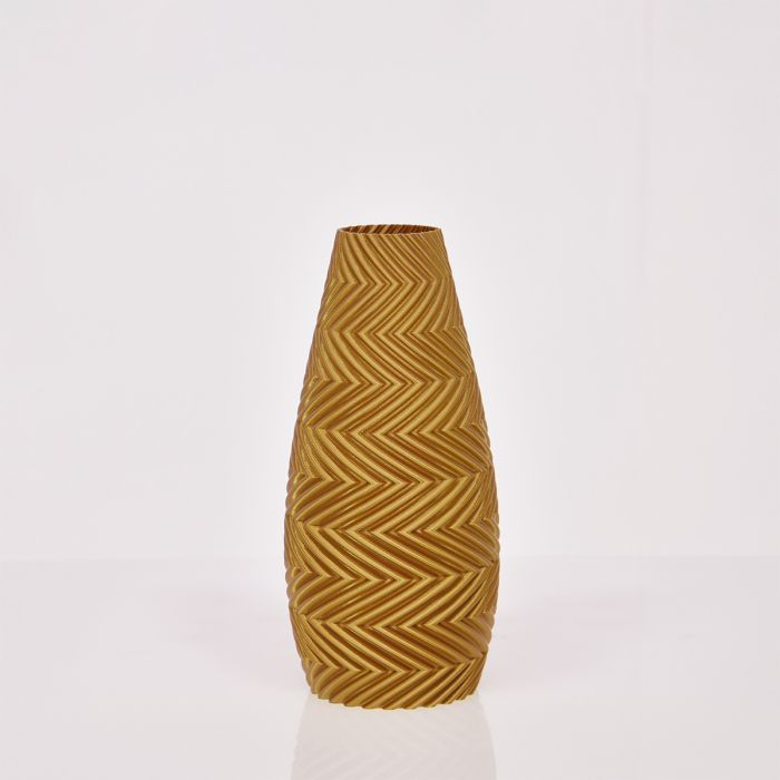 Felicia 3D vaas 18x8cm Goud Metallic main product photo