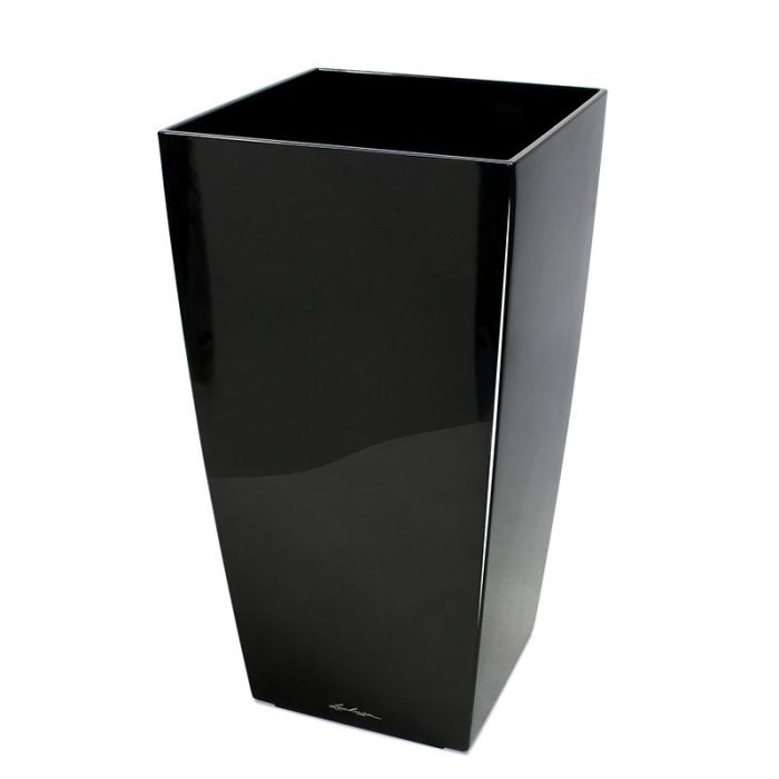 Lechuza Cubico maceta ornamental 30x30x56 cm negro todo incluido main product photo